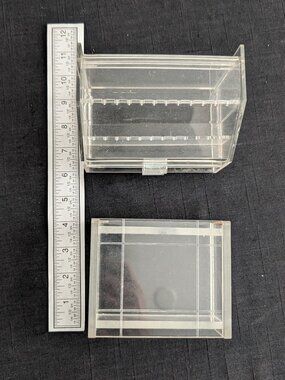 Vintage Clear acrylic jewelry boxes